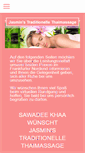 Mobile Screenshot of jasmin-thaimassage-online.de
